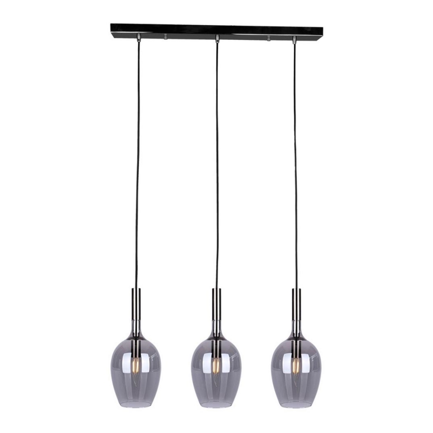 Chandelier on a string TANGO 3xE14/40W/230V black