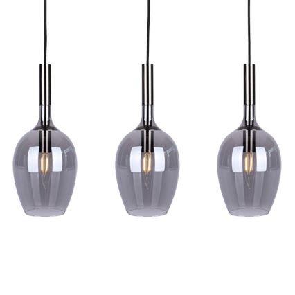 Chandelier on a string TANGO 3xE14/40W/230V black