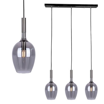 Chandelier on a string TANGO 3xE14/40W/230V black
