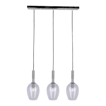 Chandelier on a string TANGO 3xE14/40W/230V clear