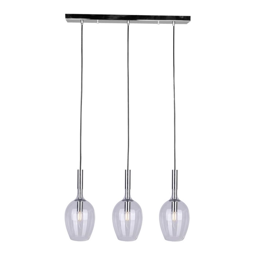 Chandelier on a string TANGO 3xE14/40W/230V clear