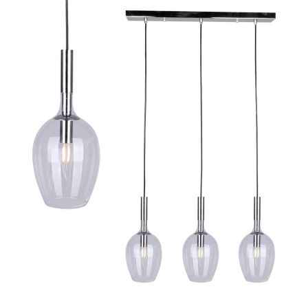 Chandelier on a string TANGO 3xE14/40W/230V clear