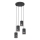 Chandelier on a string TANK 4xE27/15W/230V black