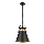 Chandelier on a string TAO 1xE27/60W/230V d. 25 cm black