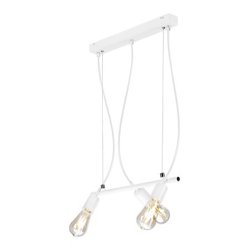 Chandelier on a string TARO 3xE27/60W/230V white