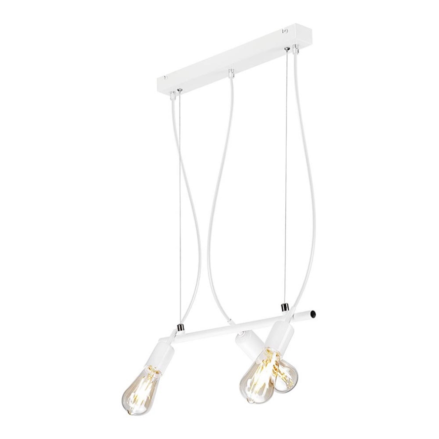 Chandelier on a string TARO 3xE27/60W/230V white