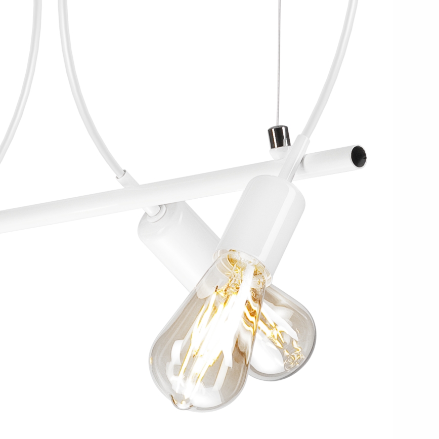Chandelier on a string TARO 3xE27/60W/230V white