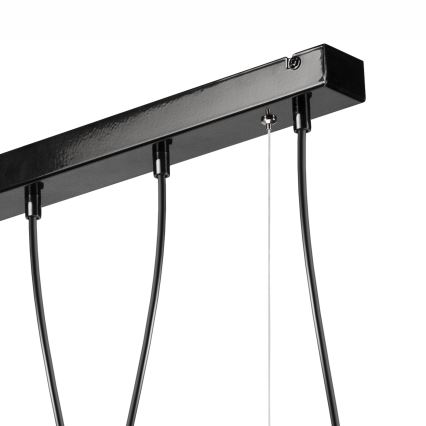 Chandelier on a string TARO 5xE27/60W/230V black