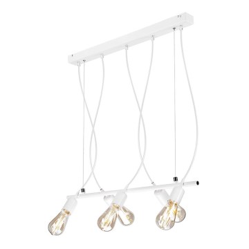 Chandelier on a string TARO 5xE27/60W/230V white