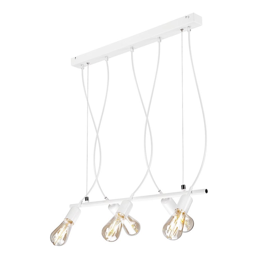 Chandelier on a string TARO 5xE27/60W/230V white