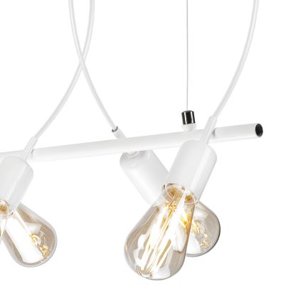 Chandelier on a string TARO 5xE27/60W/230V white