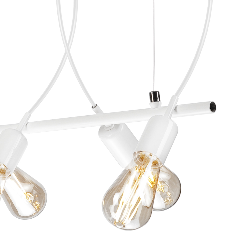 Chandelier on a string TARO 5xE27/60W/230V white