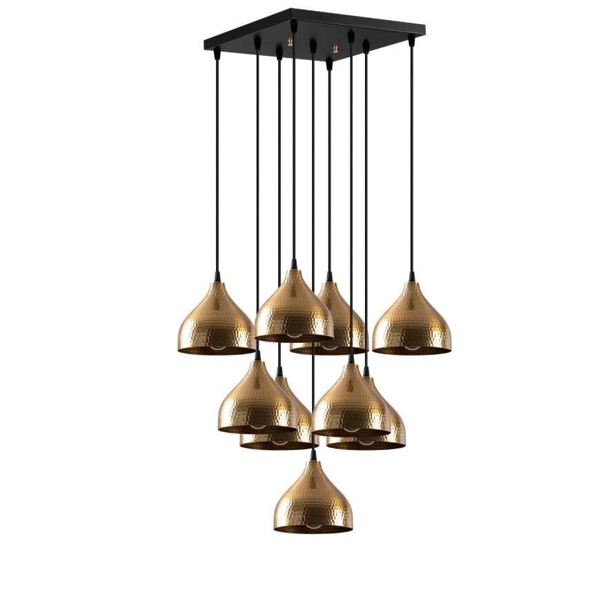 Chandelier on a string TATTOO 9xE27/40W/230V