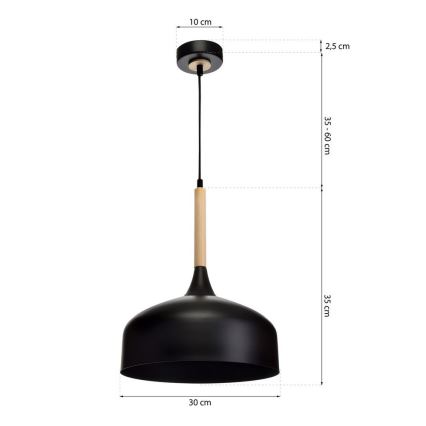 Chandelier on a string TAYLOR 1xE27/60W/230V