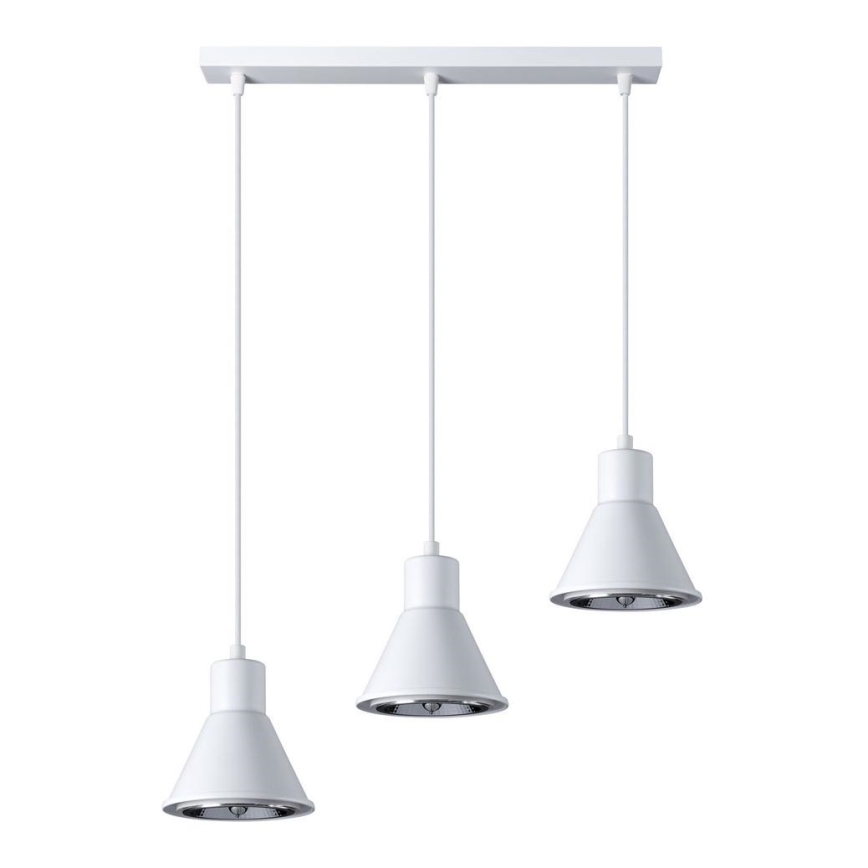 Chandelier on a string TAZILA 3xES111/60W/230V white