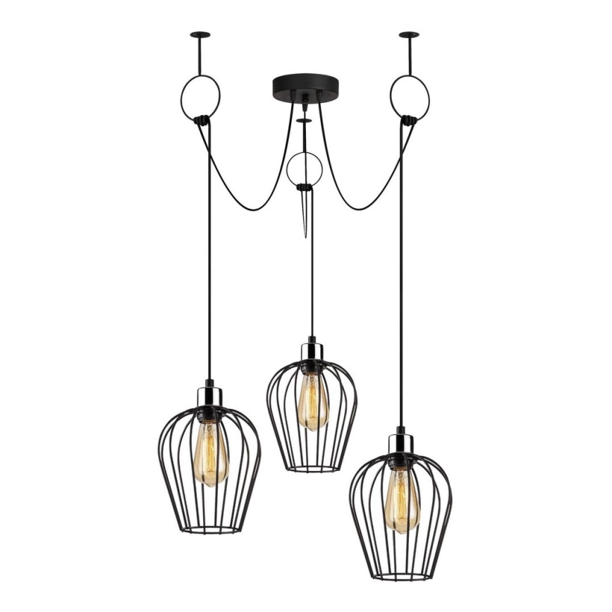 Chandelier on a string TEL 3xE27/40W/230V spider
