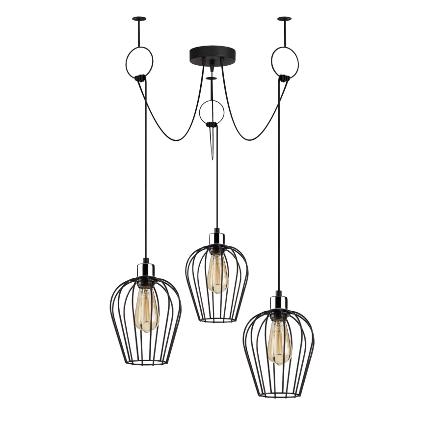 Chandelier on a string TEL 3xE27/40W/230V spider