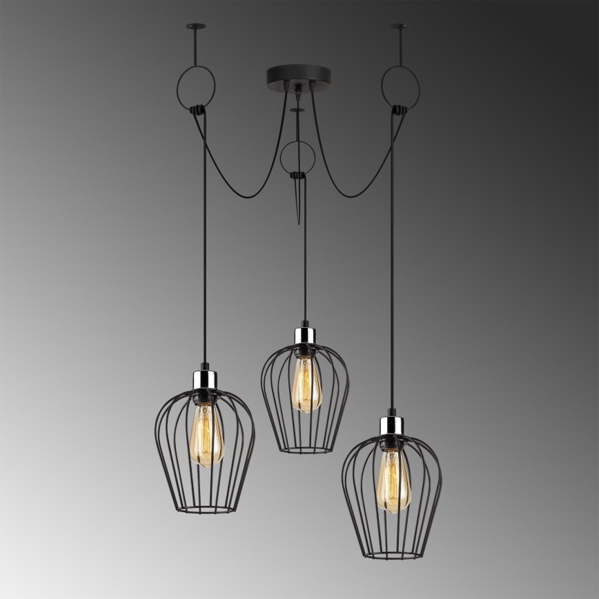 Chandelier on a string TEL 3xE27/40W/230V spider