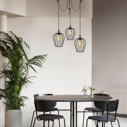 Chandelier on a string TEL 3xE27/40W/230V spider