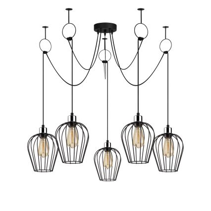 Chandelier on a string TEL 5xE27/40W/230V spider