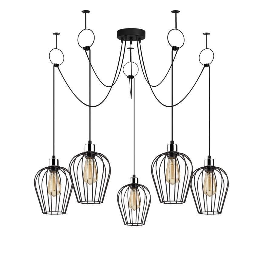 Chandelier on a string TEL 5xE27/40W/230V spider