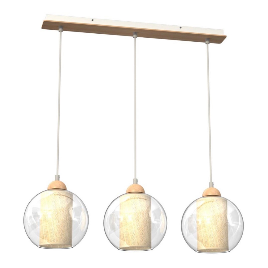 Chandelier on a string TELA 3xE27/60W/230V