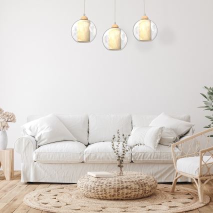 Chandelier on a string TELA 3xE27/60W/230V