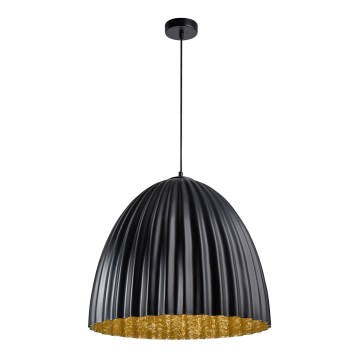 Chandelier on a string TELMA 1xE27/60W/230V d. 50 cm black/gold