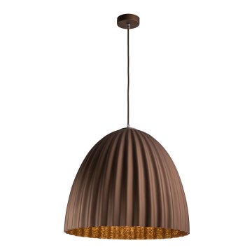 Chandelier on a string TELMA 1xE27/60W/230V d. 50 cm brown/gold