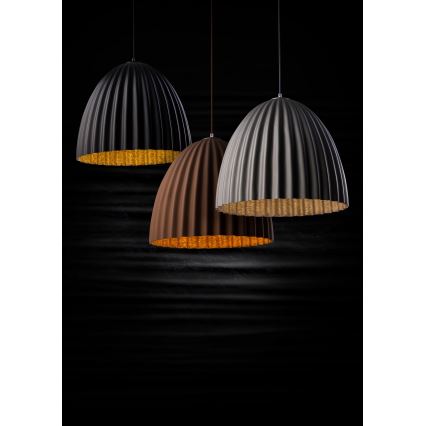 Chandelier on a string TELMA 1xE27/60W/230V d. 50 cm brown/gold