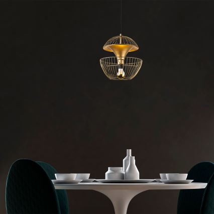 Chandelier on a string TELMANDER 1xE27/40W/230V gold