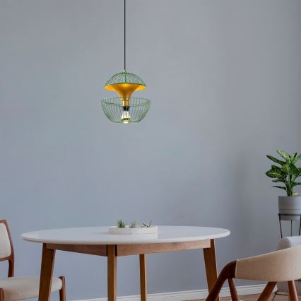 Chandelier on a string TELMANDER 1xE27/40W/230V green