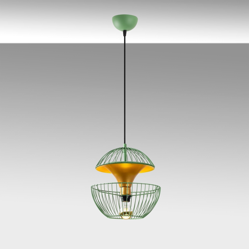 Chandelier on a string TELMANDER 1xE27/40W/230V green