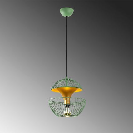Chandelier on a string TELMANDER 1xE27/40W/230V green