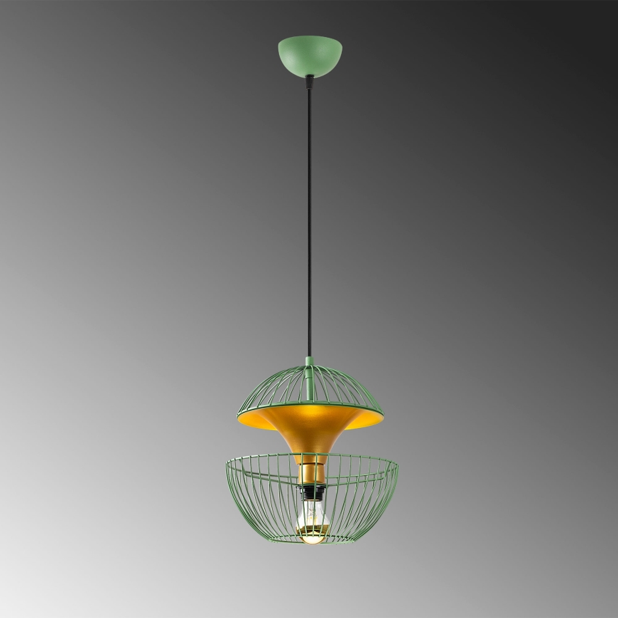 Chandelier on a string TELMANDER 1xE27/40W/230V green