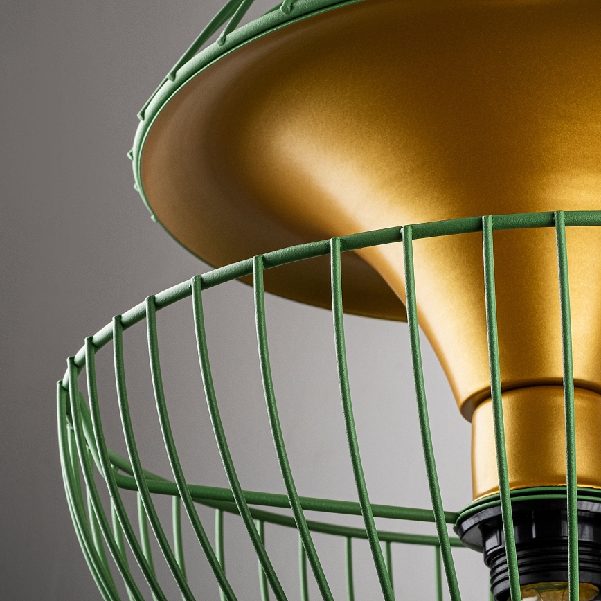 Chandelier on a string TELMANDER 1xE27/40W/230V green