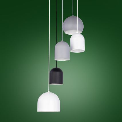 Chandelier on a string TEMPRE 5xE27/15W/230V white/grey/black