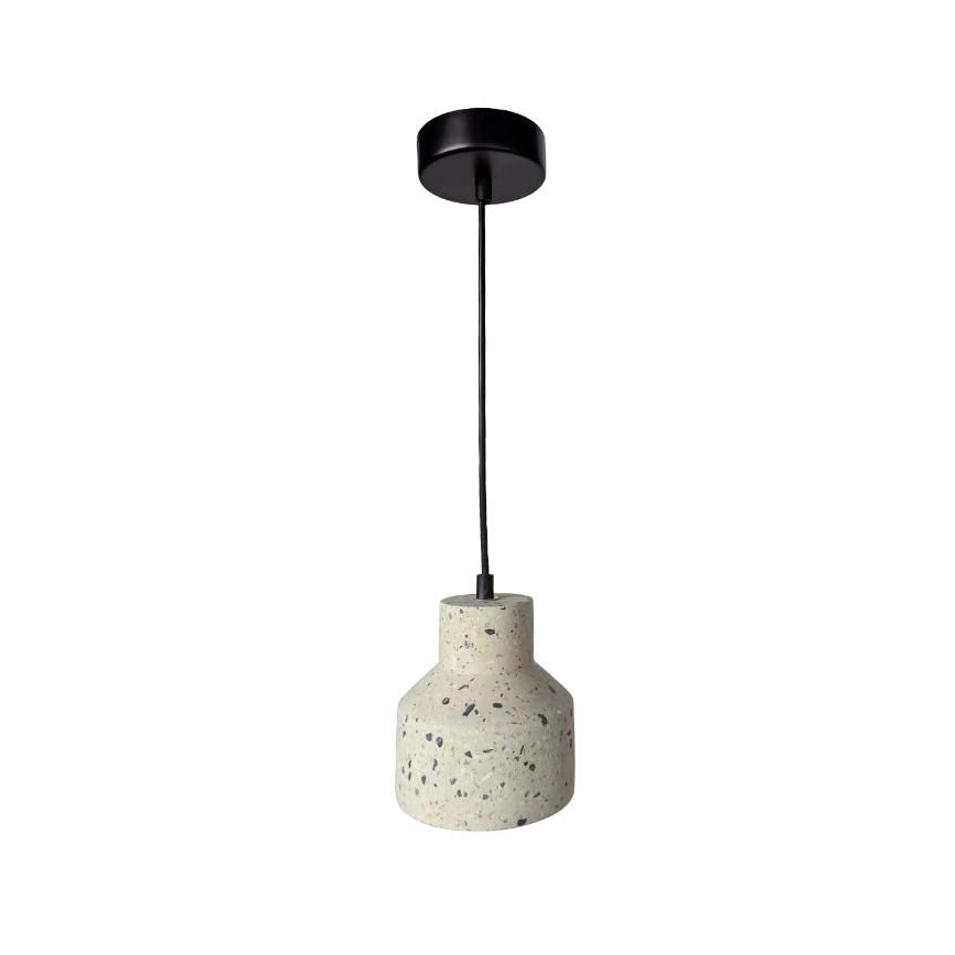 Chandelier on a string TERRAZZO 1xE27/60W/230V d. 12 cm creamy