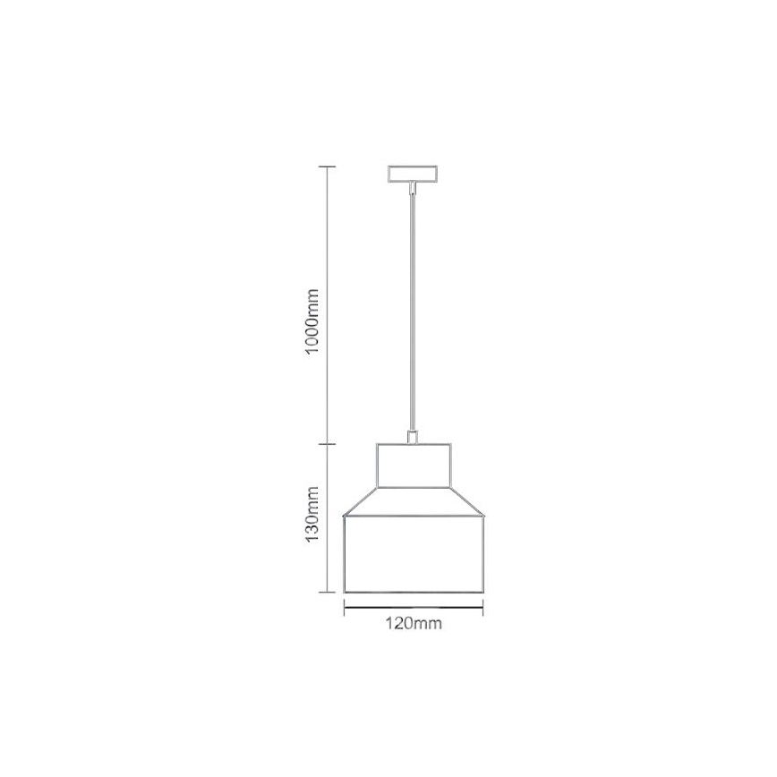 Chandelier on a string TERRAZZO 1xE27/60W/230V d. 12 cm creamy