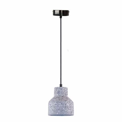 Chandelier on a string TERRAZZO 1xE27/60W/230V d. 12 cm grey
