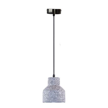 Chandelier on a string TERRAZZO 1xE27/60W/230V d. 12 cm grey