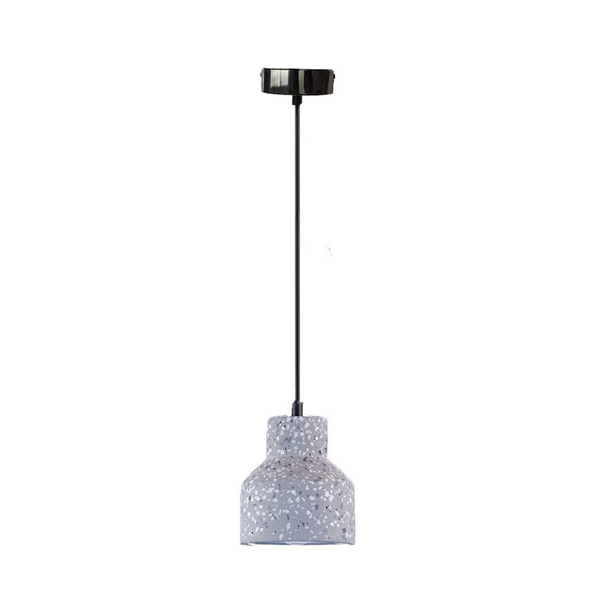 Chandelier on a string TERRAZZO 1xE27/60W/230V d. 12 cm grey