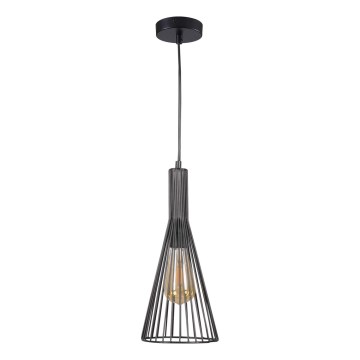 Chandelier on a string TIANA 1xE27/20W/230V d. 15,5 cm black