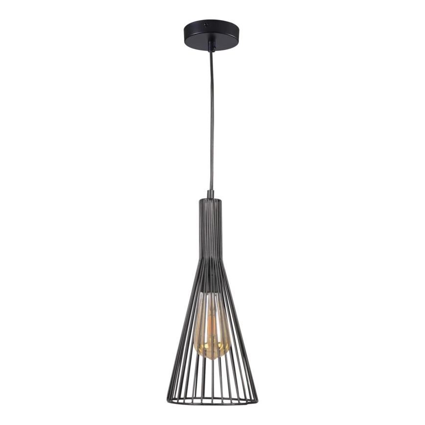 Chandelier on a string TIANA 1xE27/20W/230V d. 15,5 cm black
