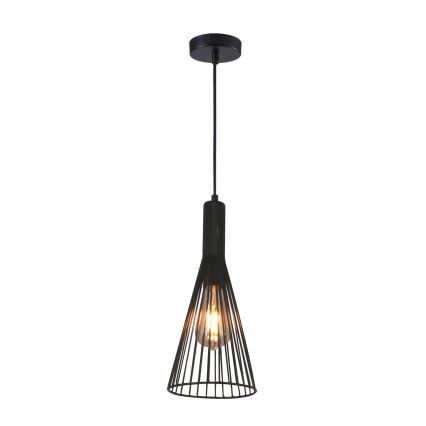 Chandelier on a string TIANA 1xE27/20W/230V d. 15,5 cm black
