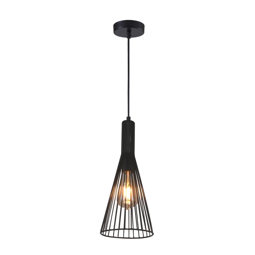 Chandelier on a string TIANA 1xE27/20W/230V d. 15,5 cm black