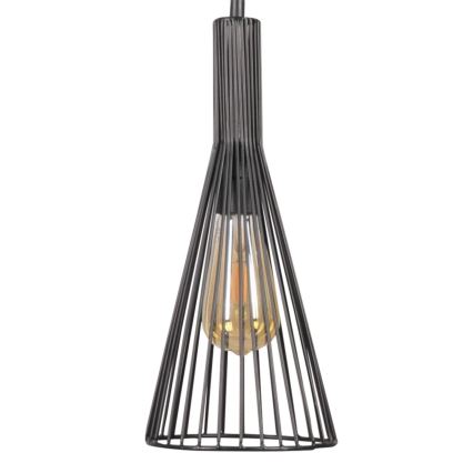 Chandelier on a string TIANA 1xE27/20W/230V d. 15,5 cm black