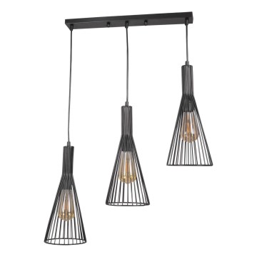 Chandelier on a string TIANA 3xE27/20W/230V black