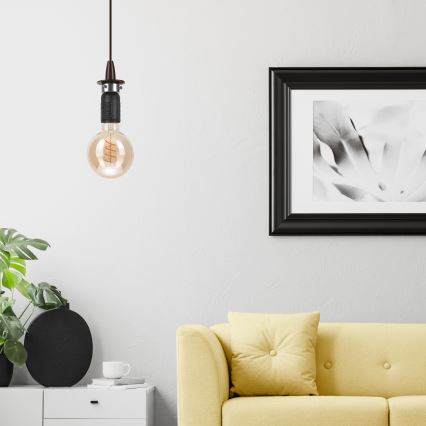 Chandelier on a string TINA 1xE27/60W/230V bronze