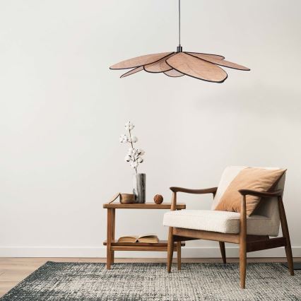 Chandelier on a string TOBAGO 1xE27/20W/230V d. 100 cm beige